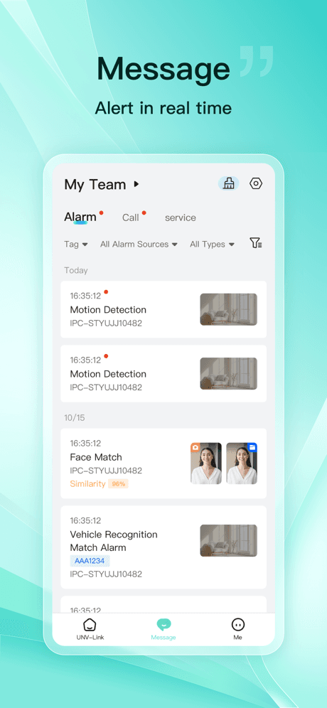 Alarm alerts