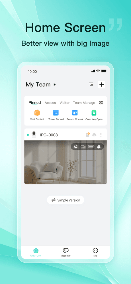 Guard Live App home screen
