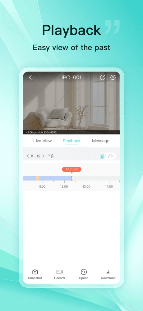 Guard Live playback screen